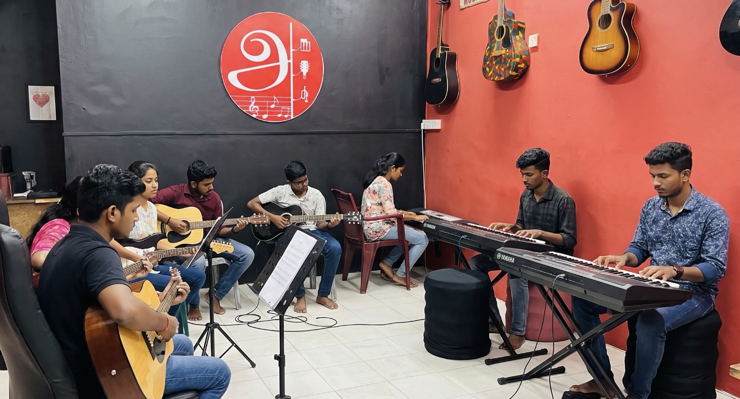 Group music class