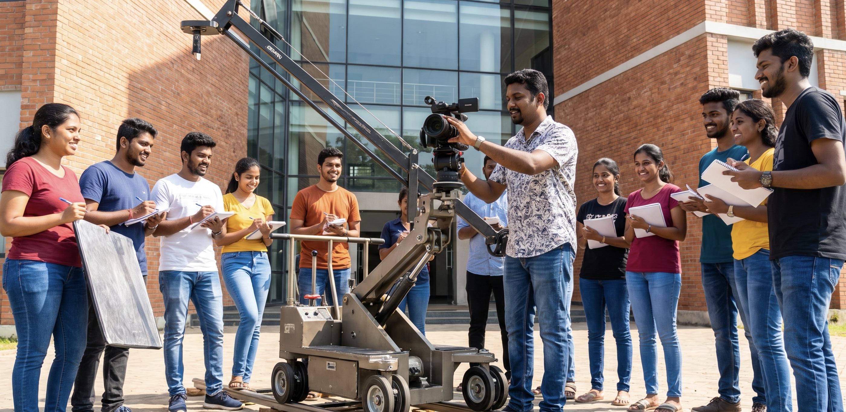 Professional cinematography production set