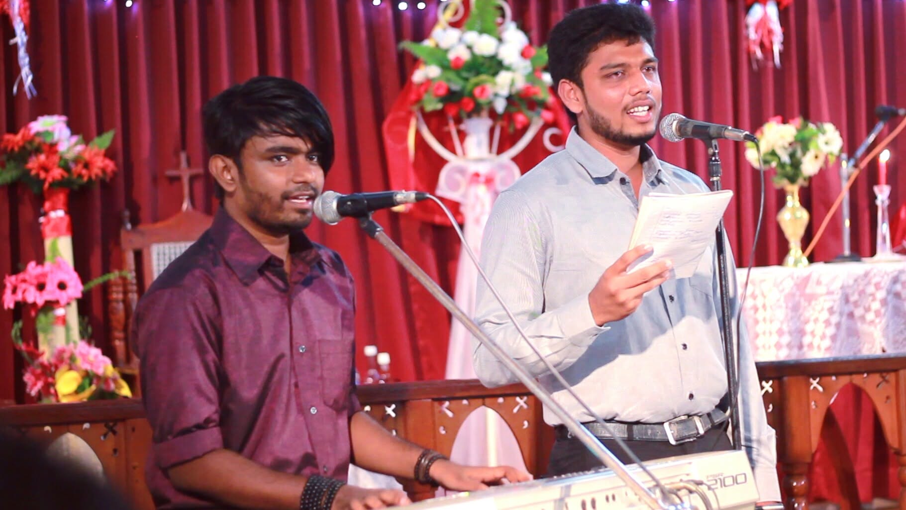 Student performing a classical recital