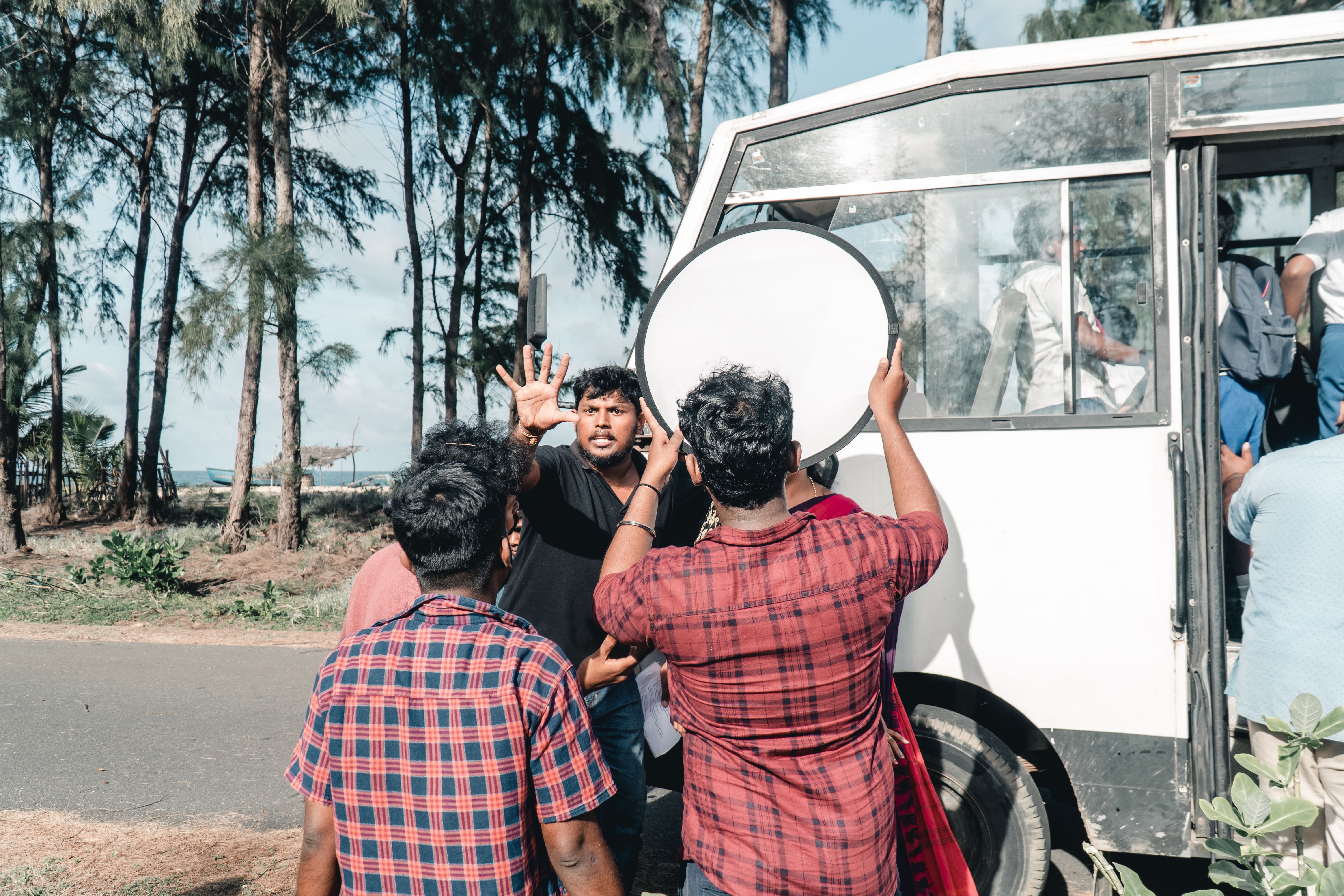 GPS filming equipment and student actor