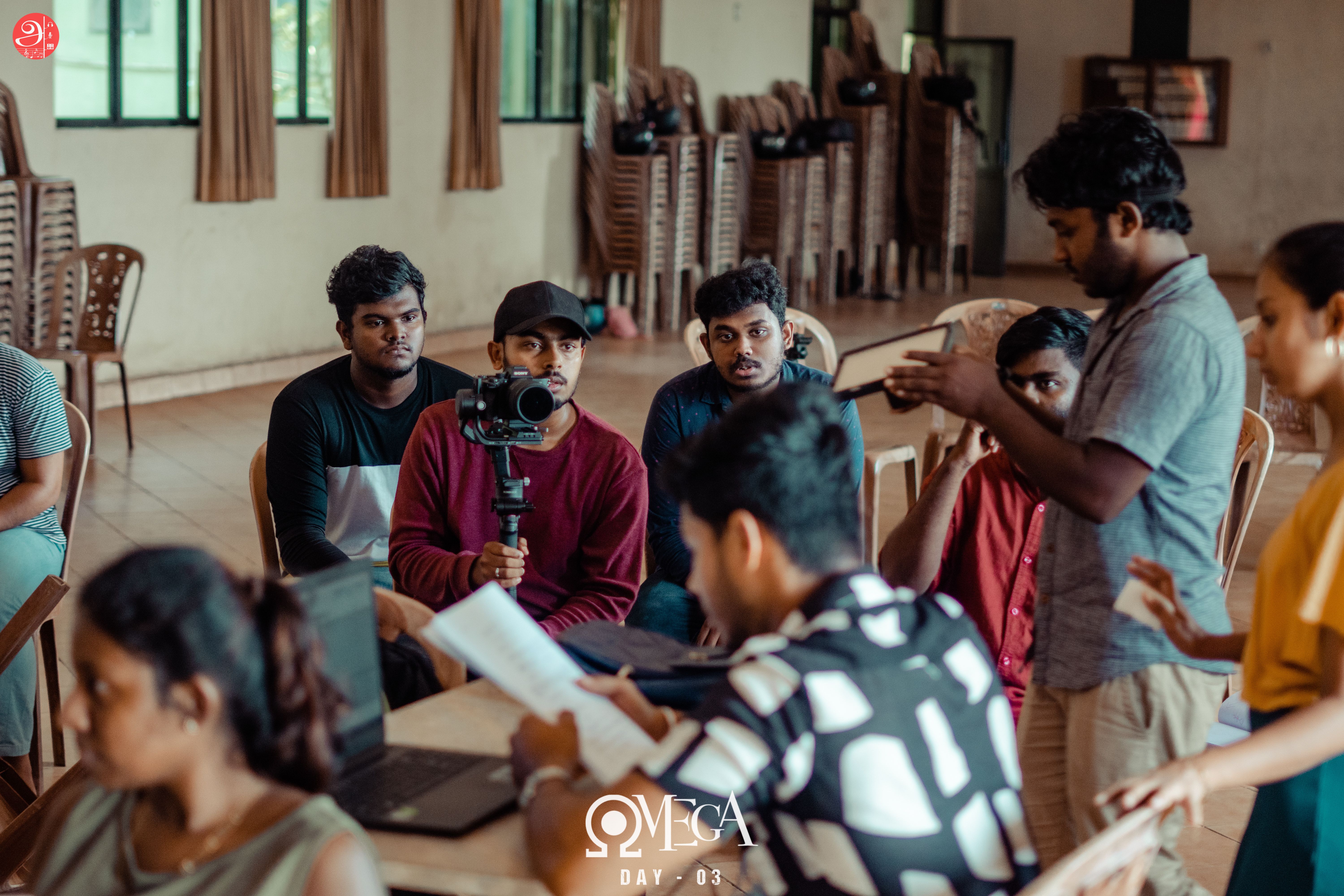 OMEGA crew directing a scene
