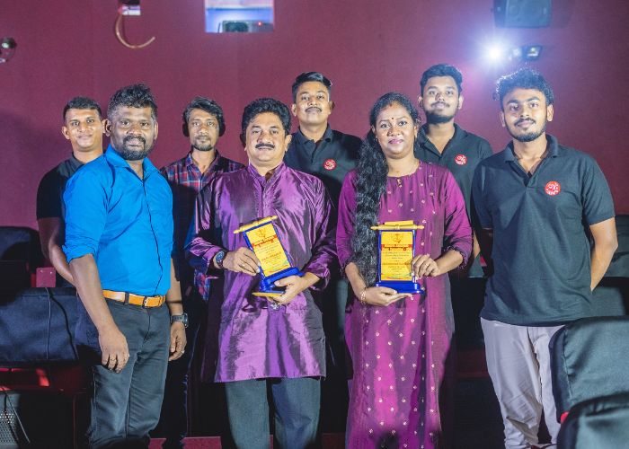 Artists performing at a cultural event